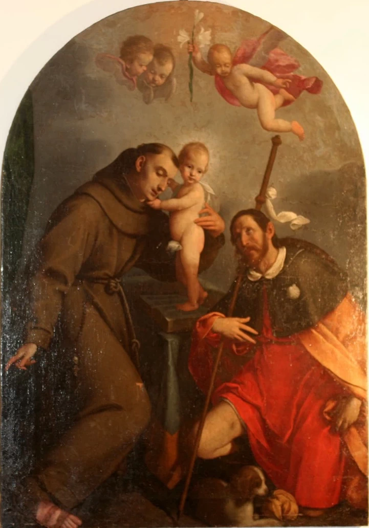 Gesù Bambino con S. Antonio da Padova e S. Rocco